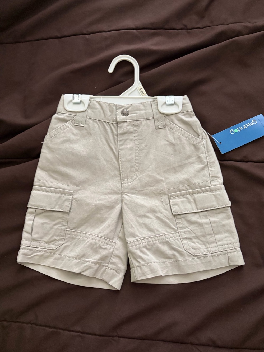 Greendog Beige Toddler Cargo Shorts